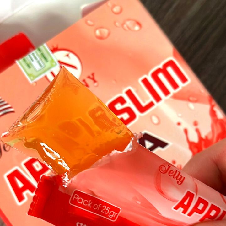 (Chính hãng) Thạch giảm cân  Apple Slim USA ,giảm ngay 5-7kg sau 1 tháng hỗ trợ giảm béo an toàn 10 gói/hộp