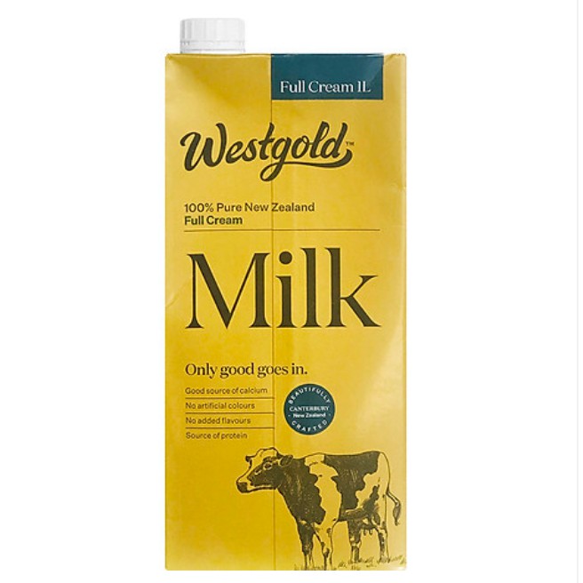 Sữa Tươi Nguyên Kem WestGold FULL CREAM 1L - Nhập Khẩu Newzeland
