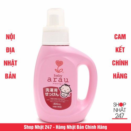 Nước giặt đồ cho trẻ dạng bình 800ml Nội địa Nhật Bản