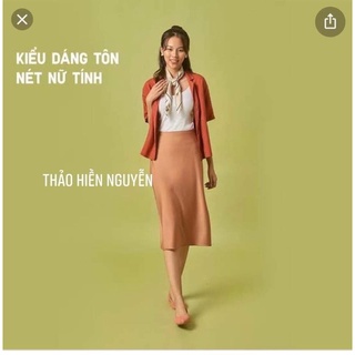 Chân váy lụa Uniqlo tag Nhật