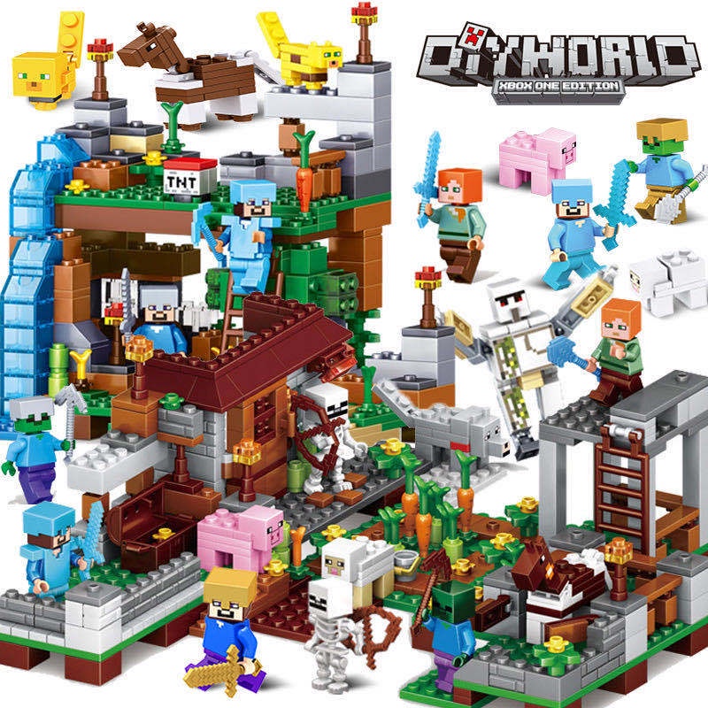 Bộ Lắp Ráp Lego Minecraft 720+ 8 Trong 1
