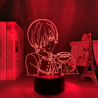 Led 3D đèn trang trí manga Hắc Quản Gia - Kuroshitsuji