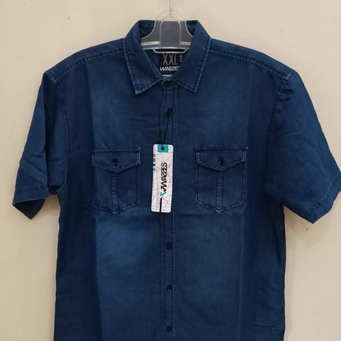 Áo Sơ Mi Ngắn Tay Phối Quần Jeans Size Lớn Thời Trang Sành Điệu Xxl Xxxl