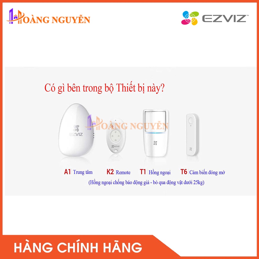 [NHÀ PHÂN PHỐI]  EZVIZ Bộ Kit báo động BS-113A (APEC) - Combo