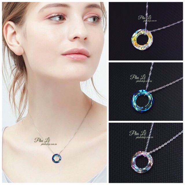 Mặt Dây Chuyền Pha Lê Swarovski Hình Tròn S20mm