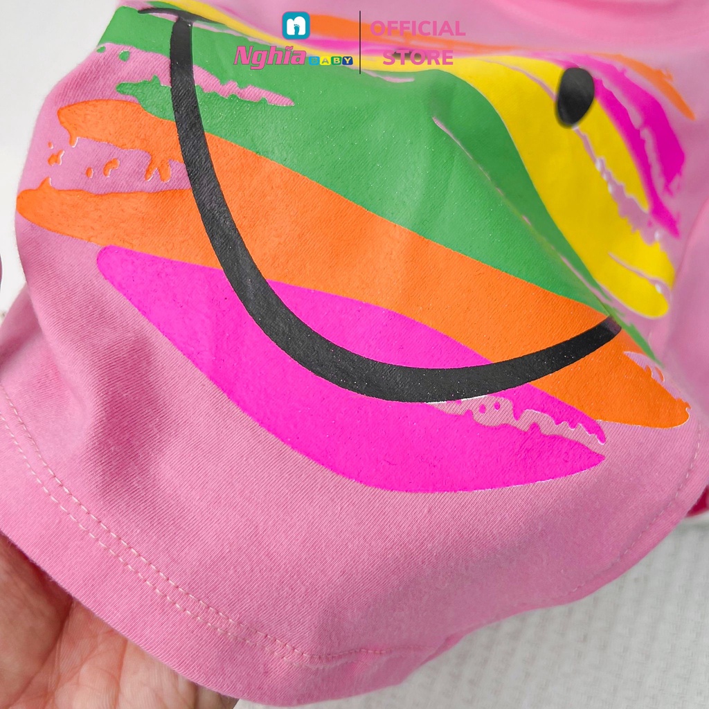 Đồ Bộ Bé Gái - NGHĨA BABY - Thun cotton co dãn 4 chiều - Bộ quần áo mặc nhà 10kg-42kg