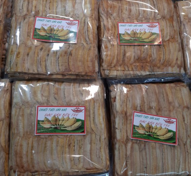 Chuối Vuông Nướng Bến Tre Vị Truyền Thống chưa nướng 1kg