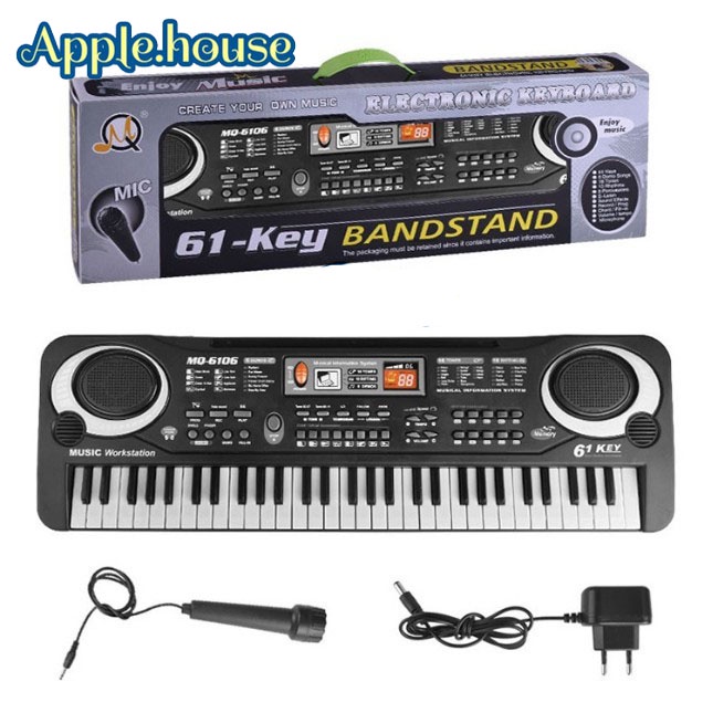 Đàn piano điện tử 61 phím đàn organ cho bé phù hợp cho người mới bắt đầu dễ chơi