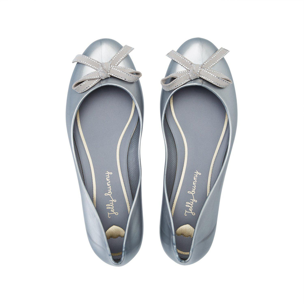Jelly Bunny  - Giày nữ búp bê đế bệt Melina Love  B21SLBL002 màu bạc