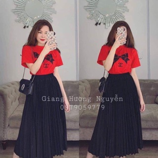 Chân váy xếp ly Dung nguyen
