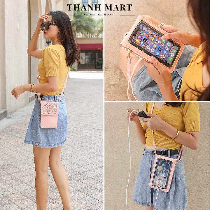 Túi đeo chéo nữ nhỏ mini dáng đứng đựng điện thoại đẹp giá rẻ TM001