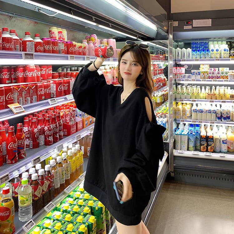 Áo sweater nữ TAY PHỒNG NƠ phom to chất nỉ dày dặn giá siêu rẻ A10D | BigBuy360 - bigbuy360.vn
