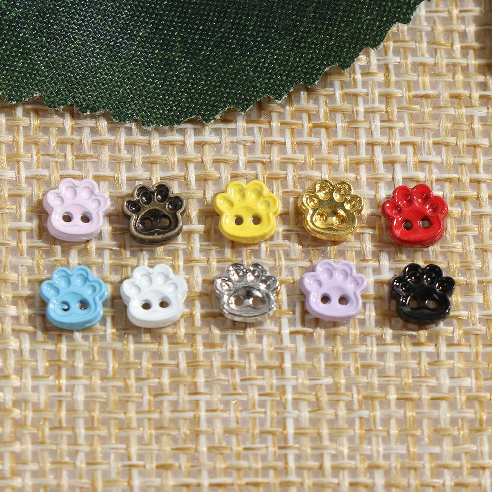 Set 20 Nút Áo 1/2 Lỗ Mini Nhiều Màu Cho Búp Bê