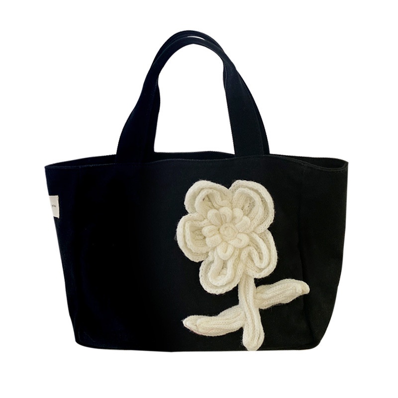 Túi Xách Đựng Hộp Cơm Trưa/Rau Củ Thủ Công Cỡ Nhỏ Phong Cách Hàn Quốc Mới