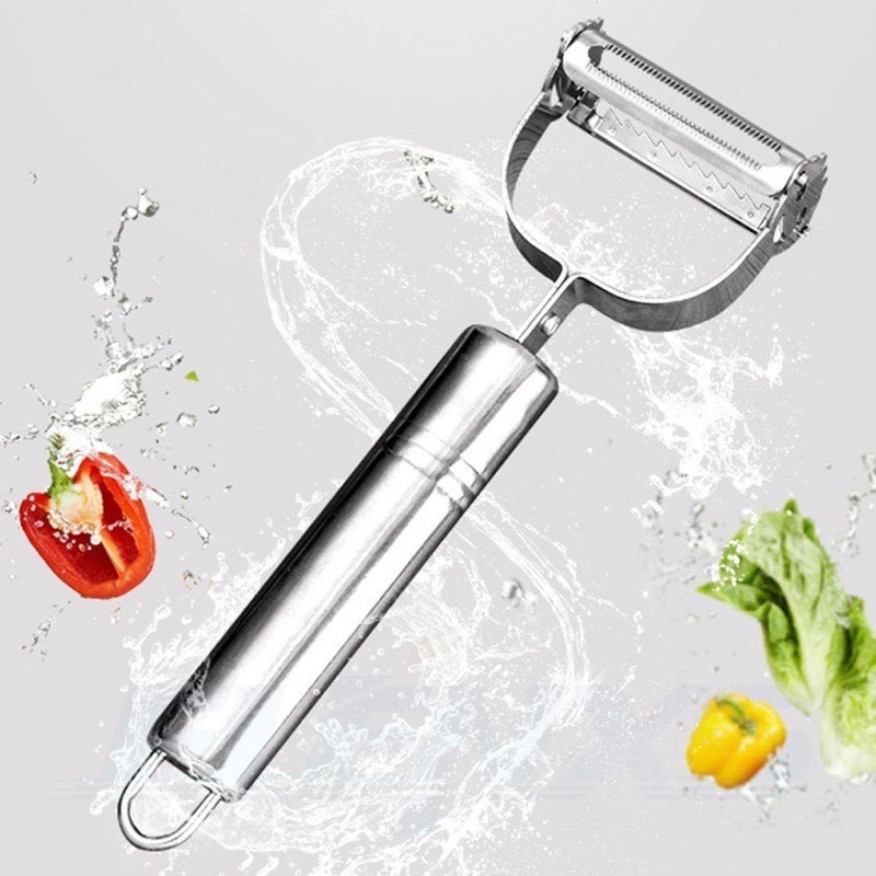 Cây Bào Rau Củ Thân Kim Loại 2 in 1 ( ảnh thật )