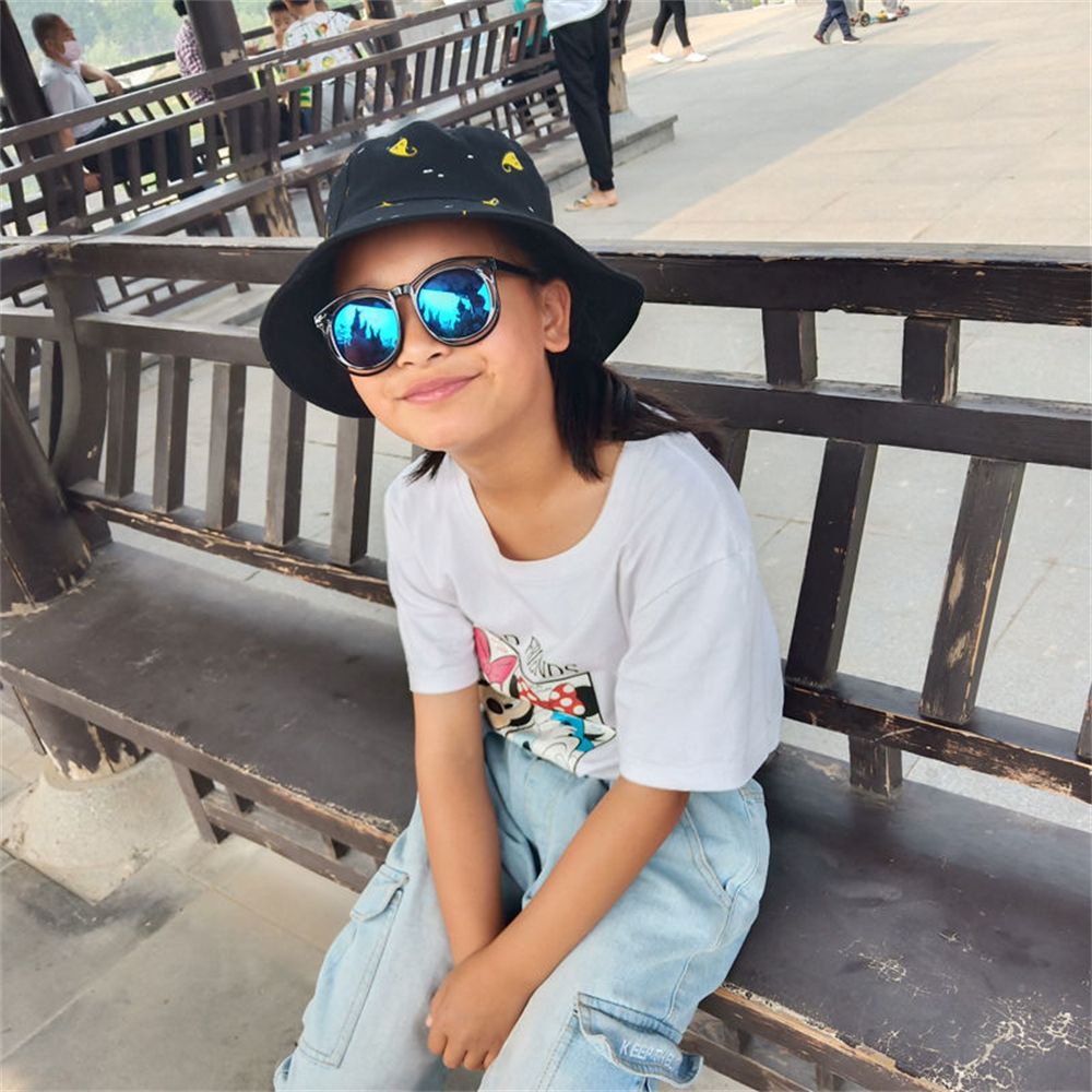 Kính Mát Chống Tia UV In Họa Tiết Hoạt Hình Nhiều Màu Sắc Thời Trang Dành Cho Trẻ Em