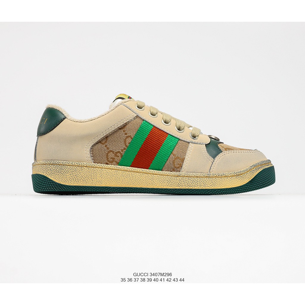 GIÀY SNEAKER MÃ SẢN PHẨM_Gucci Distressed Screener sneaker NHIỀU MÀU PHONG CÁCH FULLBOX + FREESHIP