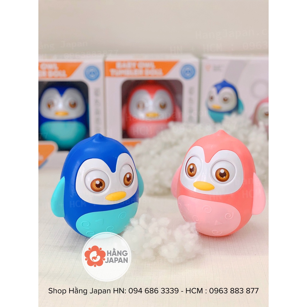 Đồ chơi lật đật hình Cú mèo có nhạc Toyshouse - decor dễ thương 0720-TH-HE022