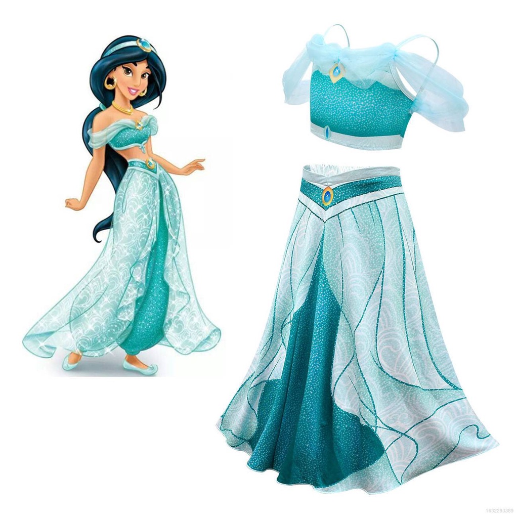 Đầm Công Chúa Jasmine Hóa Trang Công Chúa Disney Cho Bé Gái 3-8 Tuổi