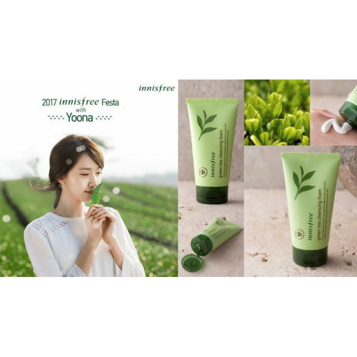 Sữa rửa mặt Trà Xanh Innisfree Green Tea Cleansing Foam(150ml) (Mẫu cũ)