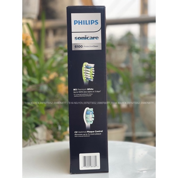 Bộ đôi bàn chải điện sóng âm Philips Sonicare ProtectiveClean 6100
