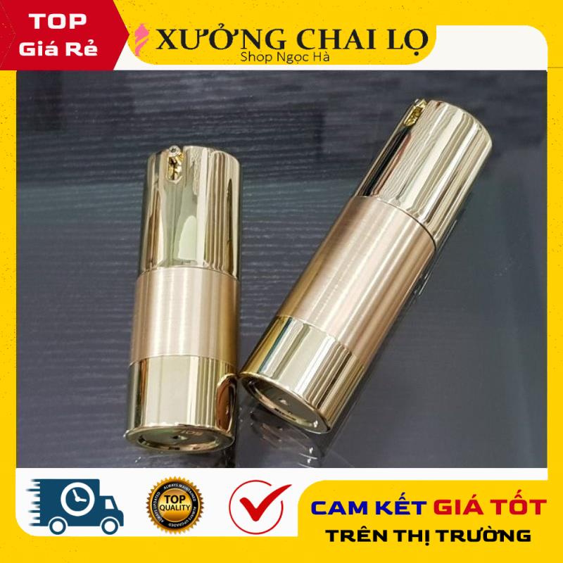 Chai Hút Chân Không Xi Vàng 15ml, 30ml, 50ml Chiết Serum, Tinh Chất Dưỡng Da