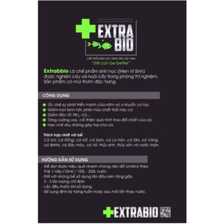 Extra Bio - Vi sinh làm trong nước bể cá cảnh 500ml