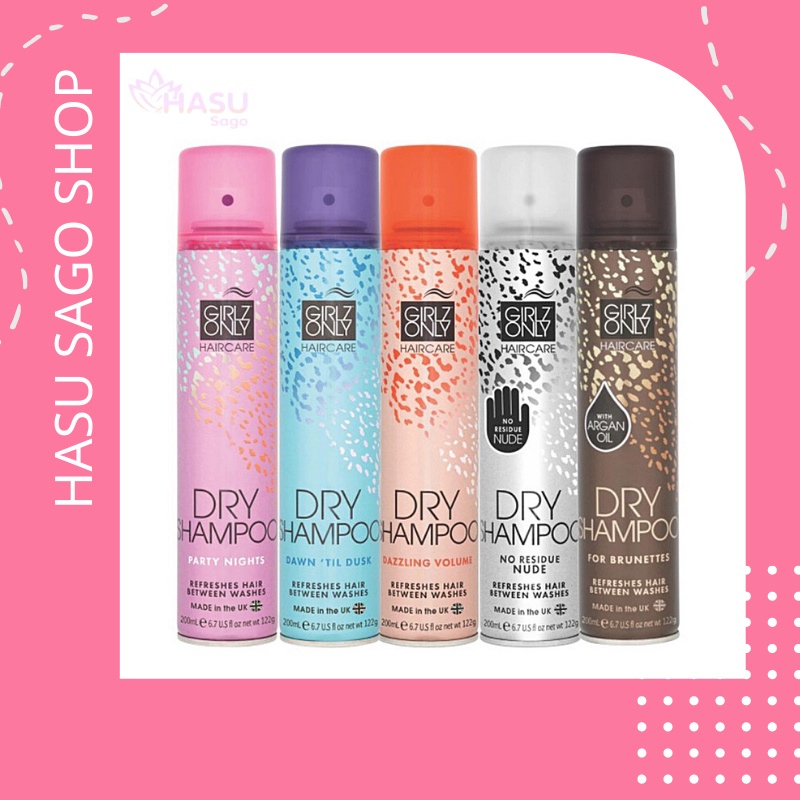 Dầu gội khô Girlz Only Dry Shampoo 200ml