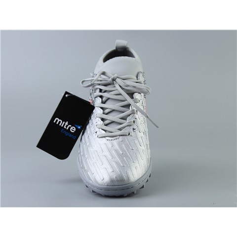 Giày bóng đá sân cỏ nhân tạo chính hãng MITRE, màu trắng bạc