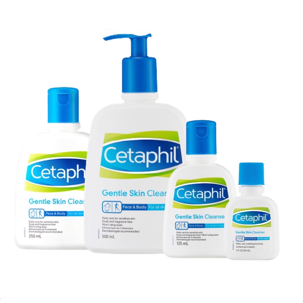 Sữa rửa mặt Cetaphil Gentle Skin Cleanser 125ml/500ml ( Mẫu mới hãng đã bỏ seal nilon ở đầu nắp )