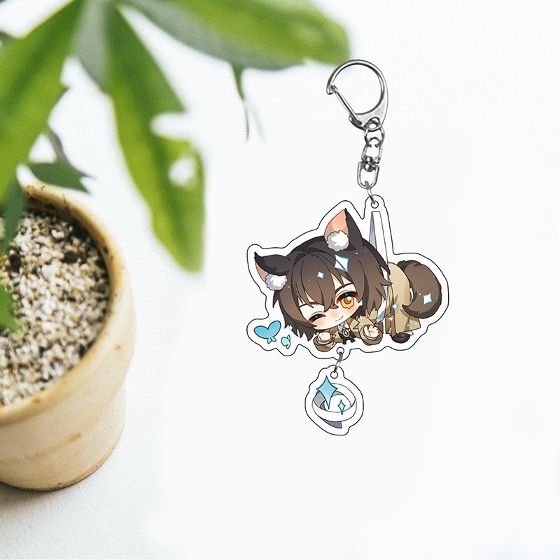 Móc Chìa Khóa Phong Cách Hoạt Hình Bungo Stray Dogs Độc Đáo