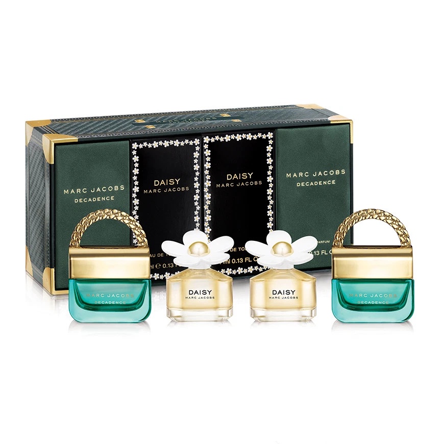 Set 4 Nước Hoa Gift Set Marc Jacobs Daisy EDT và Marc Jacobs Decadence 4ml