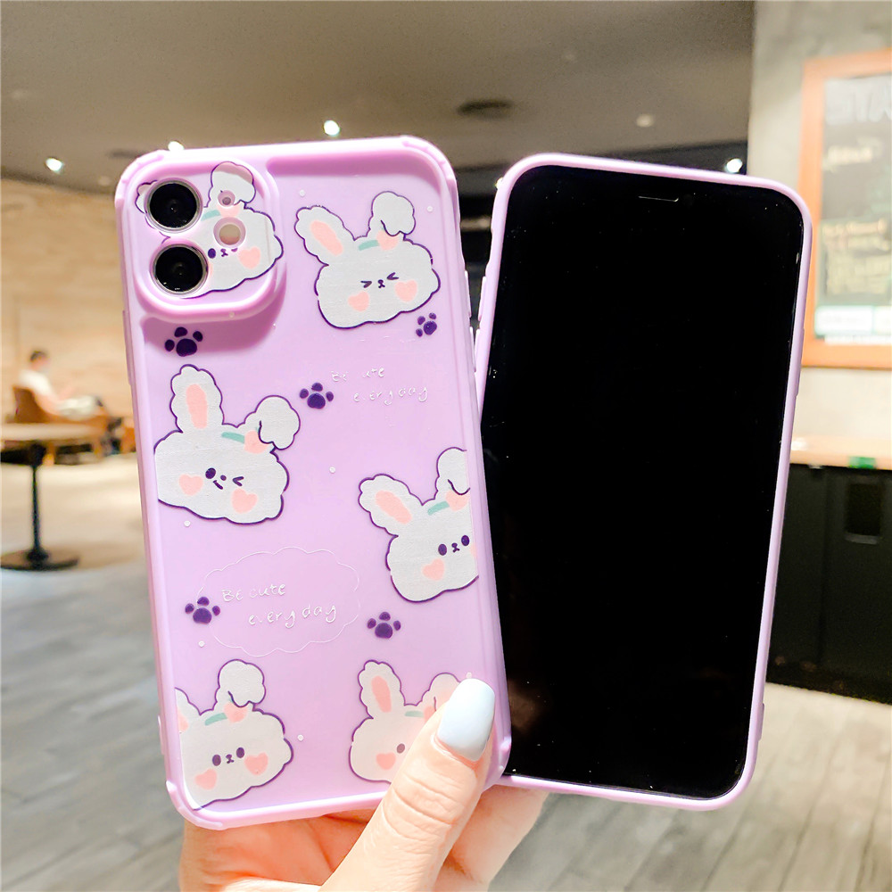 Ốp Điện Thoại Silicon Họa Tiết Chú Thỏ Dễ Thương Cho Iphone 11 Pro Max X Xs Max Xr 7 8 Plus 6 6s Plus Se2020 | BigBuy360 - bigbuy360.vn