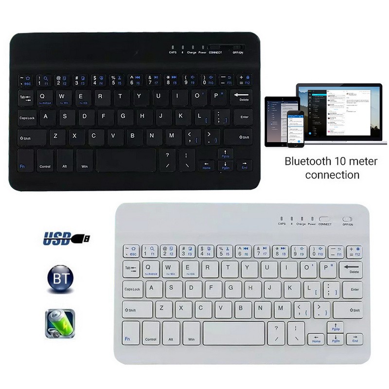 Bàn Phím Ngoài Mini Kết Nối Bluetooth Cho Ipad Tablet