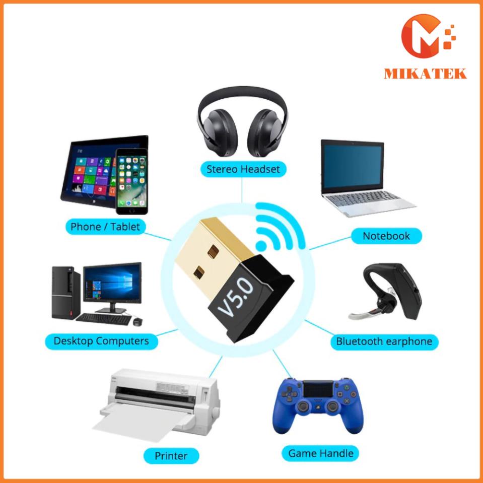 USB Bluetooth 5.0 cho máy tính để bàn laptop bị hỏng bluetooth USB V5.0 CSR DONGLE