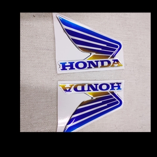 Tem LOGO HONDA CÁNH CHIM 7 MÀU NHỰA NỔI TRANG TRÍ XE MÁY SIÊU NÉT