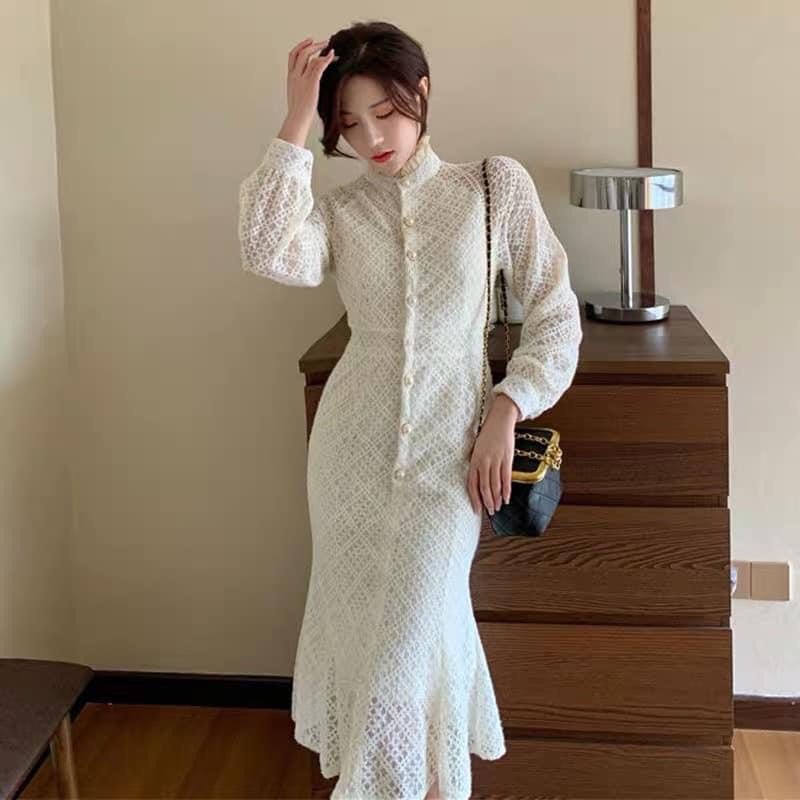 VÁY REN ĐUÔI CÁ ĐÍNH HOA