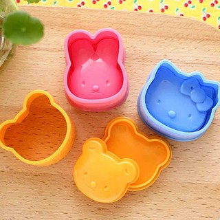 Bộ 3 khuôn,dụng cụ tạo hình cơm Bento hình thú xinh xắn