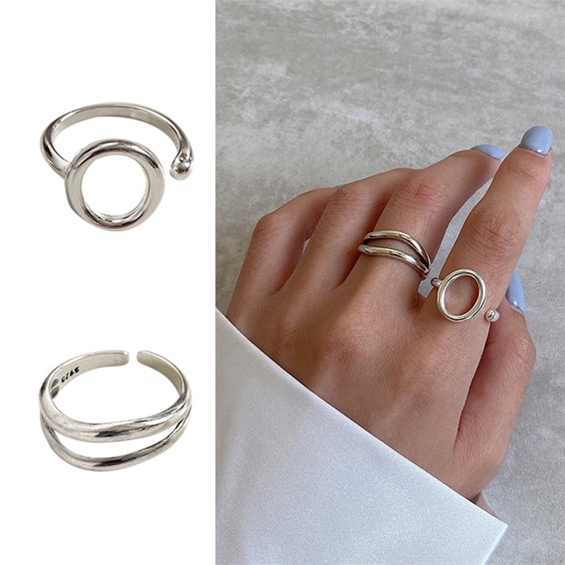 Nhẫn Đeo Tay C21 Kiểu Dáng Đơn Giản Sáng Tạo