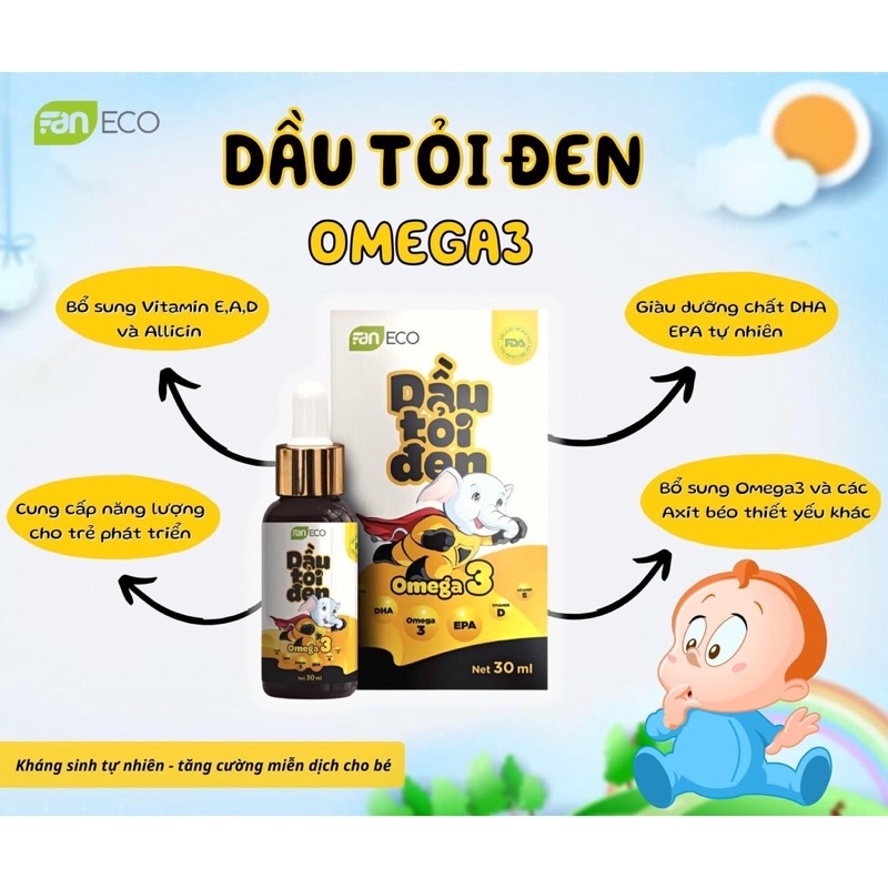 DẦU TỎI ĐEN OMEGA 3❤Free Ship❤