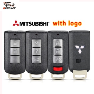 KEYYOU 2 / 3 / 4 Nút Vỏ chìa khóa thông minh từ xa ô tô cho MITSUBISHI Outlander Sport ASX Pajero Shogun Montero Lancer Mirage RVR
