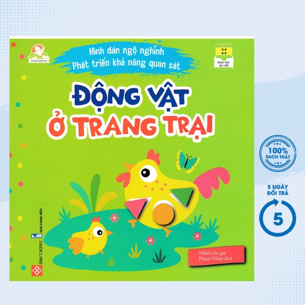 Sách - Hình Dán Ngộ Nghĩnh Phát Triển Khả Năng Quan Sát - Động Vật Ở Trang Trại - DTI