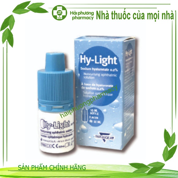 Nước mắt nhân tạo Hy-light 10ml - giúp cải thiện sự ổn định của màng nước mắt, giảm khô khi dùng kính áp tròng - HUNMED
