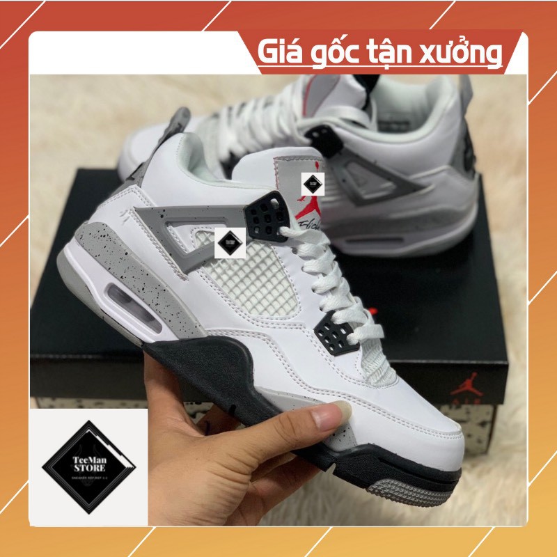 - Giày Sneaker JD4 Trắng Đen Thấp Cổ Phối Đồ Cực Chất/ Full Box Bill