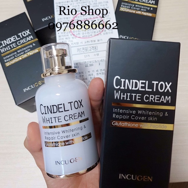 KEM DƯỠNG TRẮNG DA CINDEL TOX WHITE CREAM