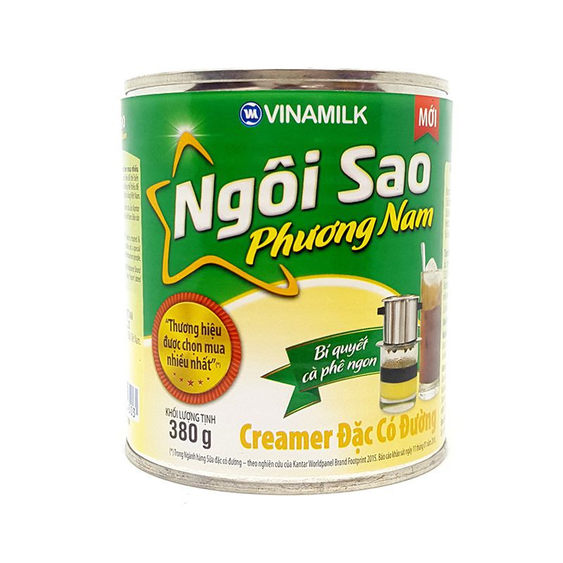 Sữa đặc Ngoi Sao Phương Nam Xanh La Lon 380g Gia Cạnh Tranh