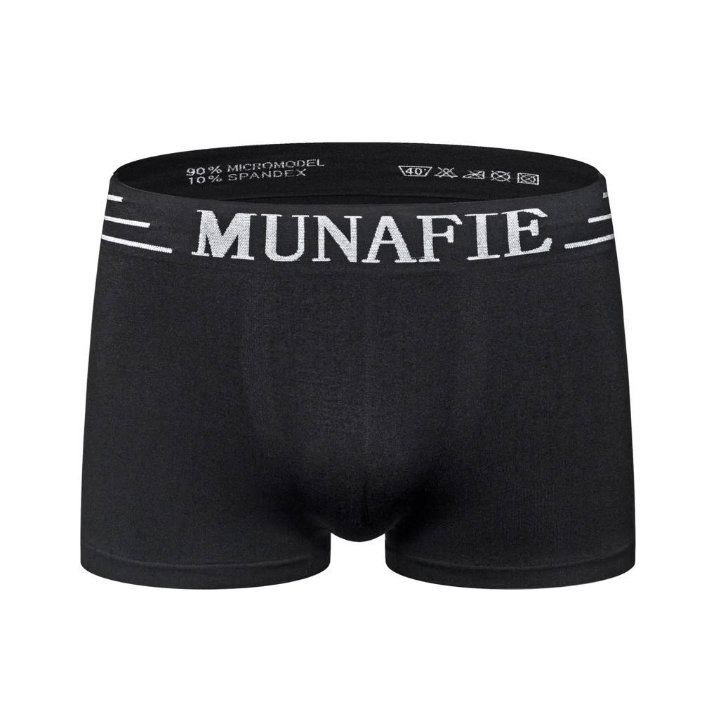 FREE SHIP 50k! Quần Sịp Đùi Co Giãn 4 Chiều, Quần Lót Nam Boxer Munafie, Free size, Mỗi Quần 1 Túi Zip Sang Trọng