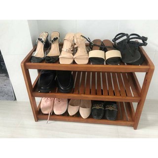 🔥MIỄN SHIP🔥 Kệ Giầy Dép 3 Tầng 45cm Bằng Gỗ