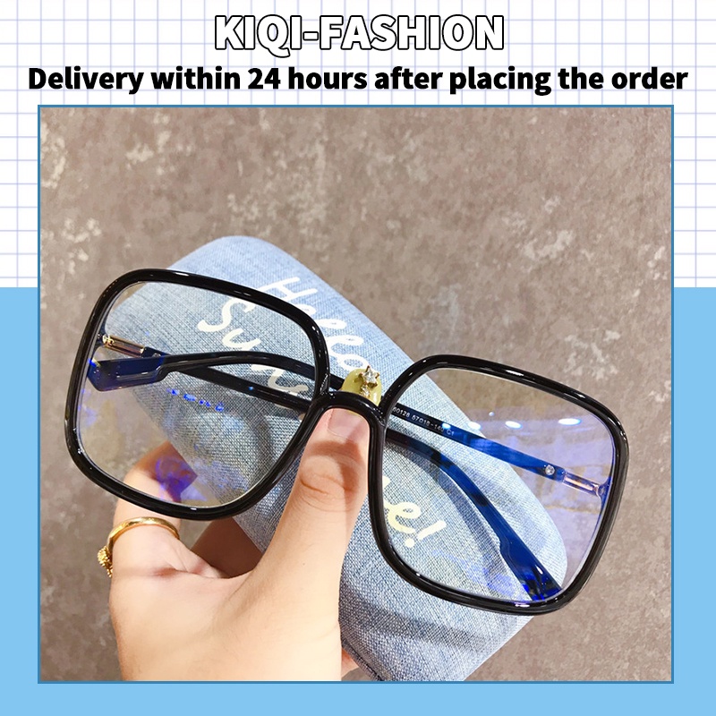 Mắt Kính Chống Bức Xạ Vuông Phong Cách Hàn Quốc Thời Trang Cho Nữ