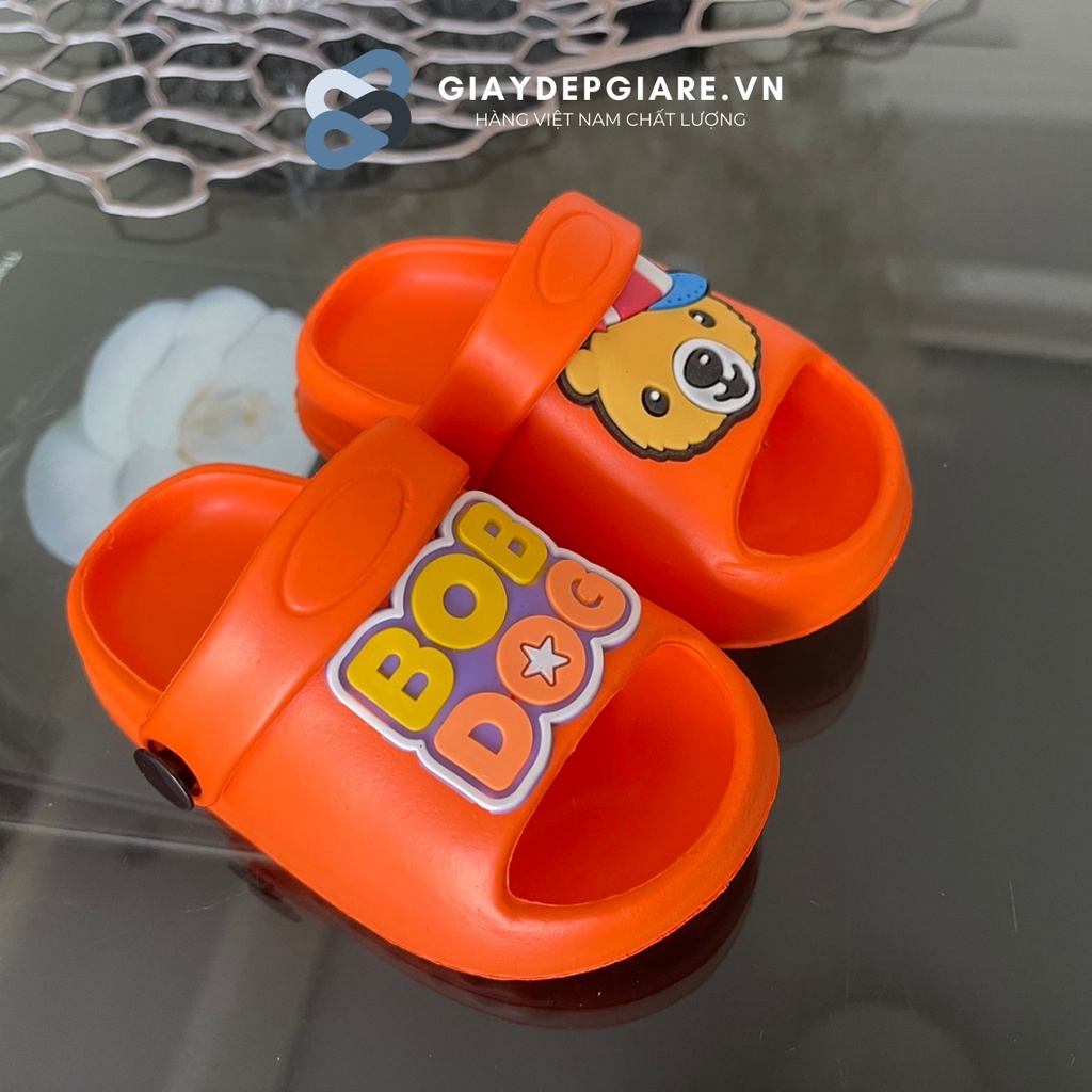 (Size 18-29) Dép Sục Cho Bé Dán Sticker Chú Gấu BOB DOG Dễ Thương Nhẹ Chân Siêu Bền [1180BOBDOG]  - Giaydepgiare.vn